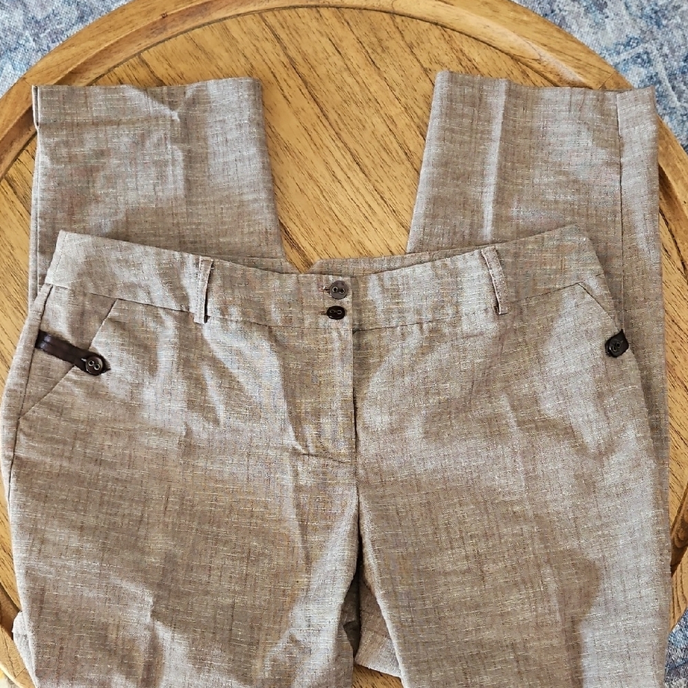 I.N. Studio Tan Straight Leg Pants